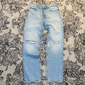 Zara distressed denim jeans